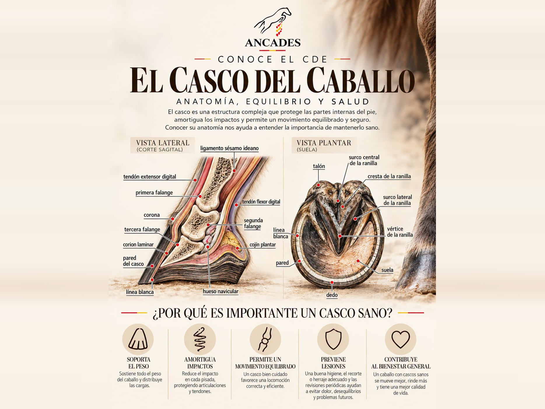 El casco del caballo: la clave para su equilibrio, salud y bienestar