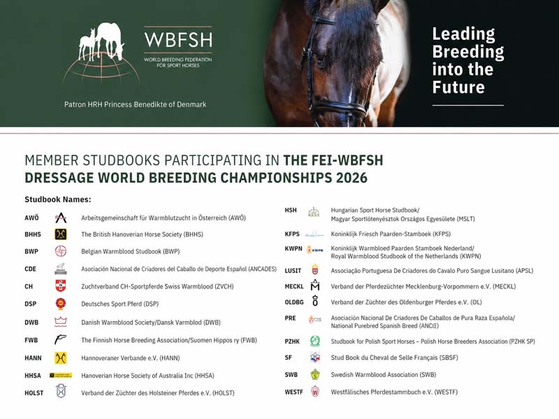 El CDE, uno de los 22 studbooks presentes en el Campeonato del Mundo de Caballos Jóvenes de Doma